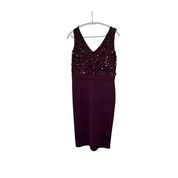 NWTGS St. John Collection Beaded Lace Bodice Sateen Knit Dress SZ 6 RT $1495 - Picture 3 of 5